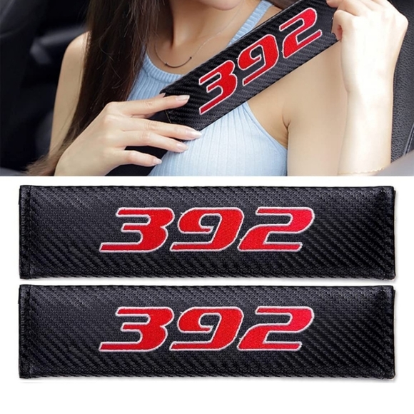 2 392 Dodge Dodge Challenger Charger Durango 392 Hemi SRT Belt 9" Shoulder Pads - Picture 3 of 3